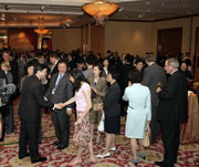 Mr. Raymond WONG, Commissioner, ICAC, greeted delegates at the cocktail reception.