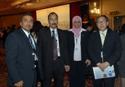 Delegates posed for a picture with Mr Francis LEE, Director of Investigation (Private Sector) (far right) at the Cocktail Reception.