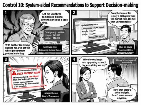 Control 10: System-aided Recommendations to Support Decision-making