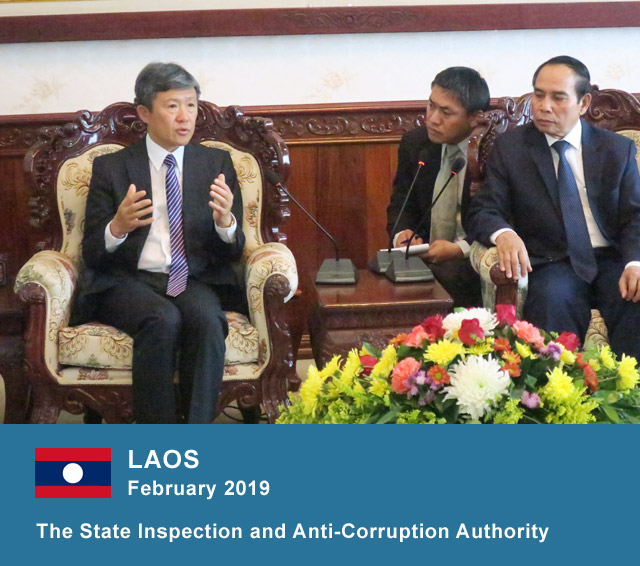 Laos, February 2019, The State Inspection and Anti-Corruption Authority