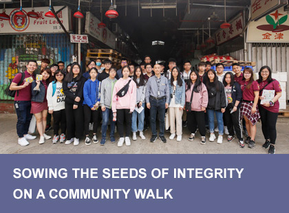 Sowing The Seeds of integrity on a community walk