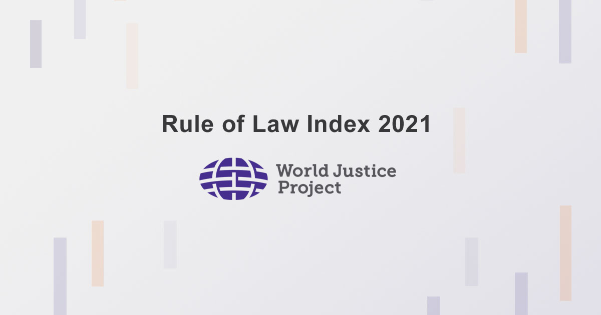 ICAC Post 廉政快訊 Rule of Law Index 2021