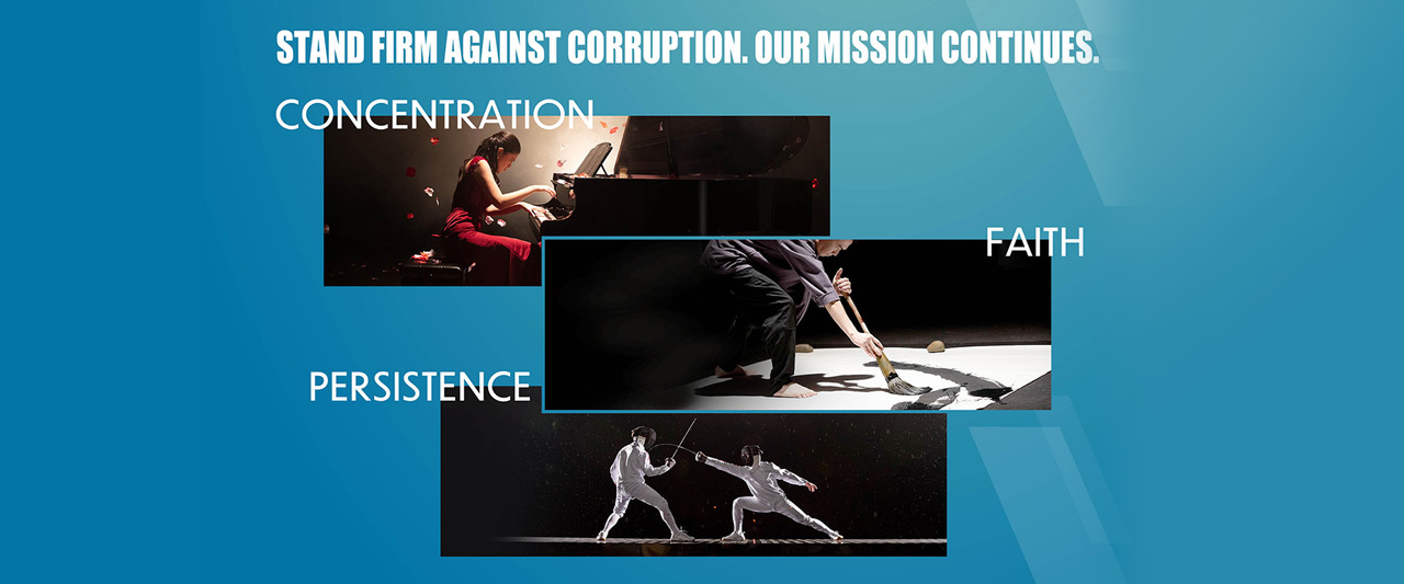 Stand firm against corruption, our mission continues