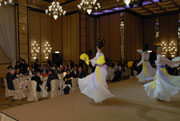 Delegates enjoying Chinese dance performance